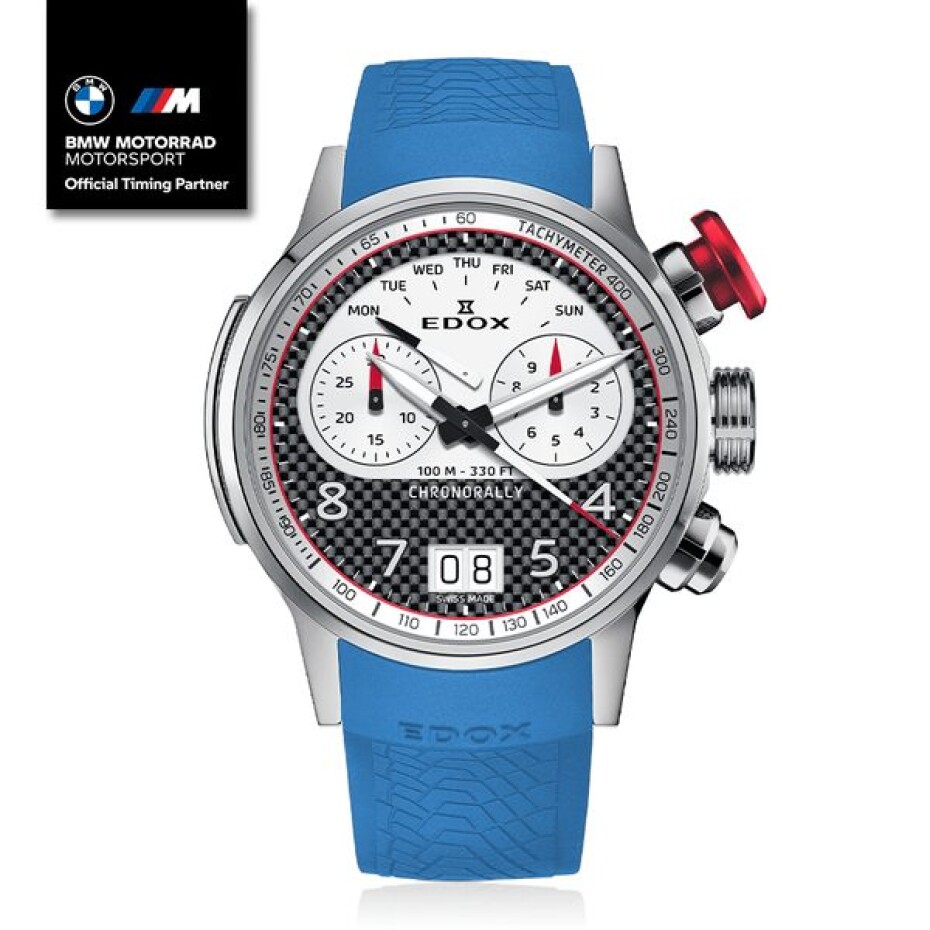 EDOX Chronorally 45 Limited Edition Quartz Chronograph 38003-TINR-CANBR - main (2)