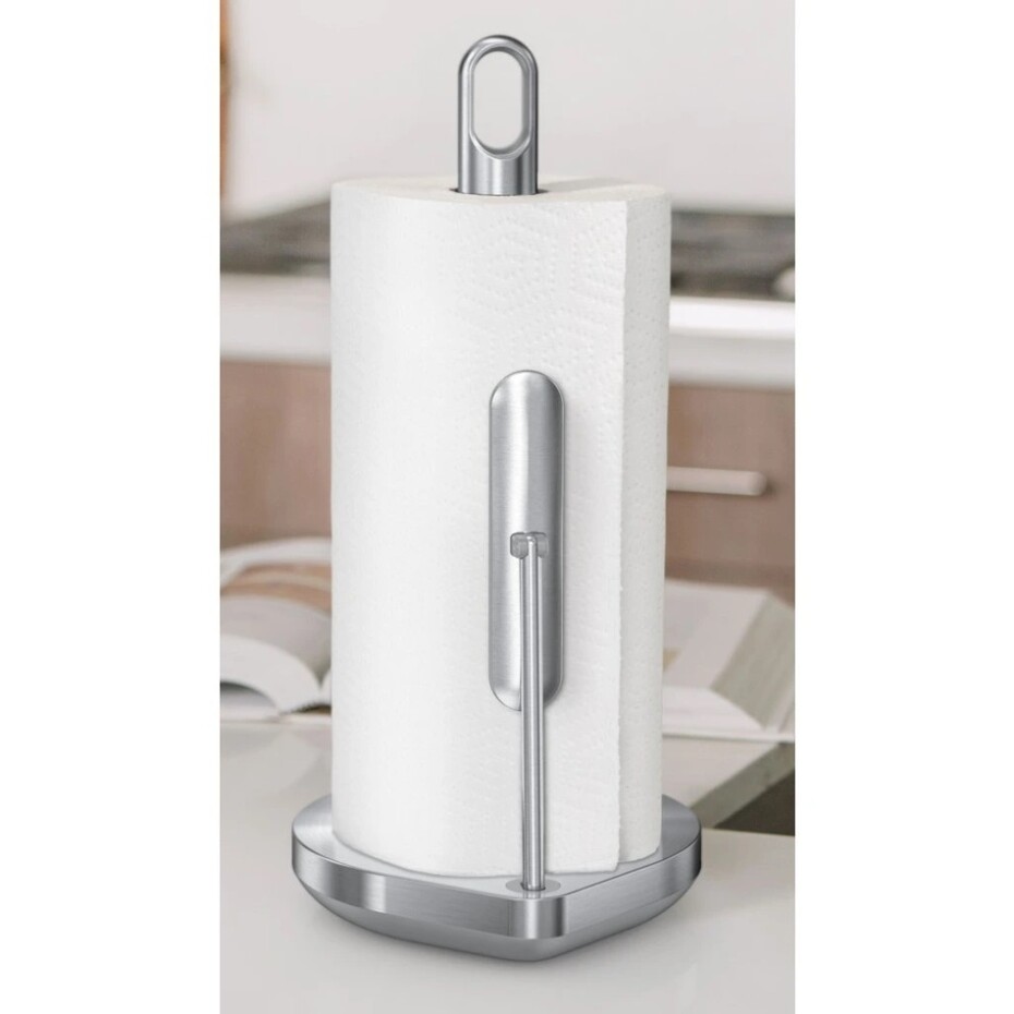 Simplehuman Držák na papírové utěrky, pro role do 17 cm, kartáčovaná nerez ocel - main (1)