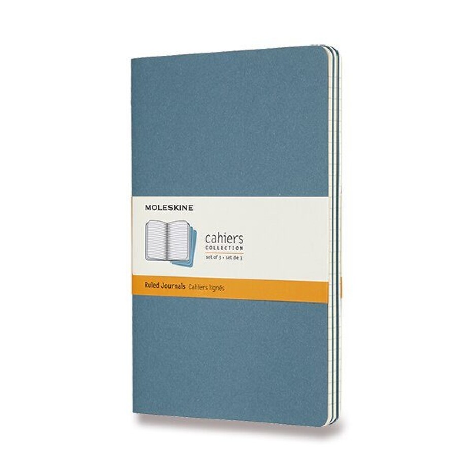 Sešity Moleskine Cahier VÝBĚR BAREV, 3KS - měkké desky - L, linkovaný 1331/22372 - Sešity Moleskine Cahier černý - main (9)