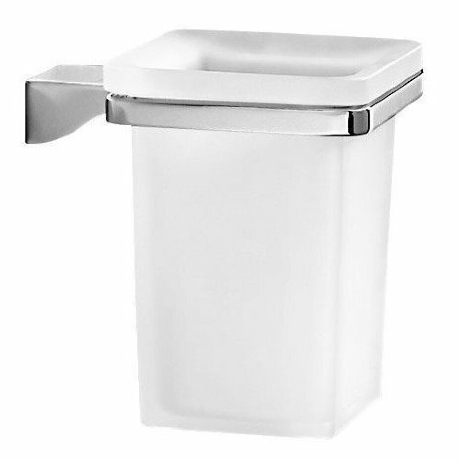 GEDY 5710 Glamour sklenka, chrom/mléčné sklo - main (0)