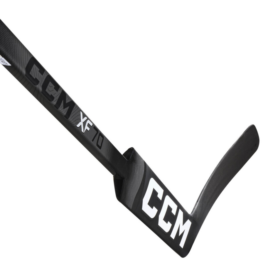 Kompozitová brankářská hokejka CCM Tacks XF 70 Black/Grey Intermediate 23 palců, L (normální gard) - main (2)