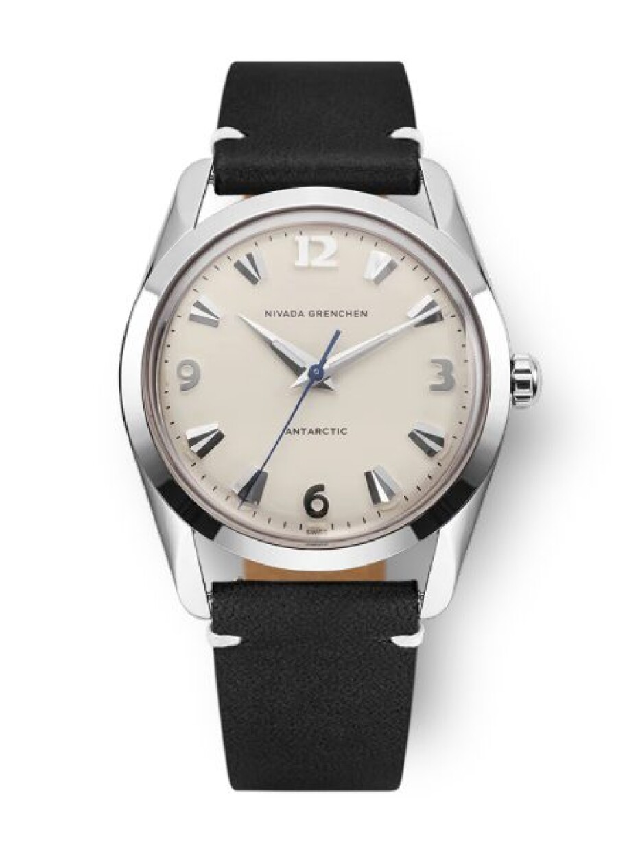 Nivada Grenchen Antarctic 35 mm - Eggshell White Luminova - Black Racing Strap - main (7)