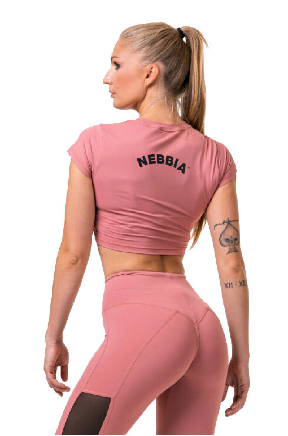 Nebbia crop top Sporty HERO 584 Starorůžová - main (2)