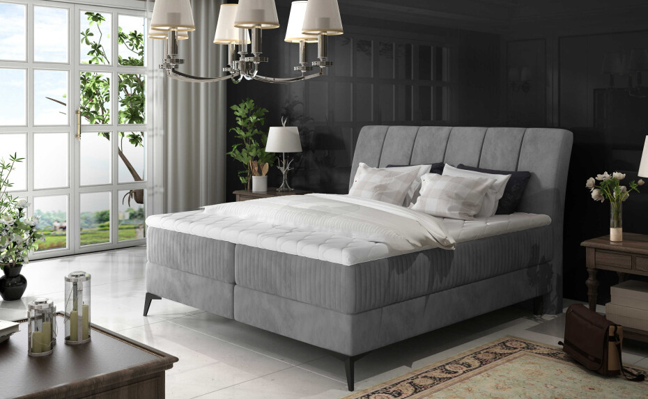 Artelta Manželská postel ADERITO Boxspring | 160 x 200 cm Barva: Paros 5 / Paros 5 - main (7)