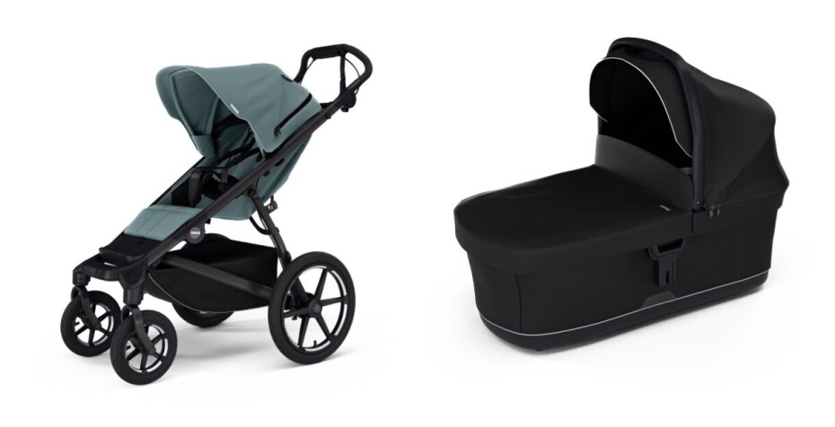 Městský kočárek Thule Urban Glide 4-wheel Mid blue + korbička Black - main (0)