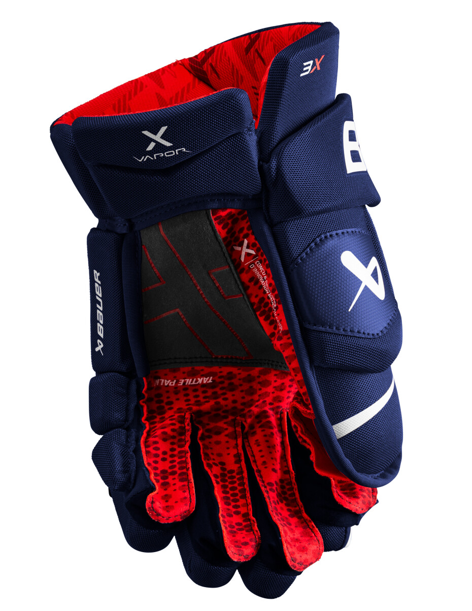 Hokejové rukavice Bauer Vapor 3X Navy Intermediate 12 palců - main (1)