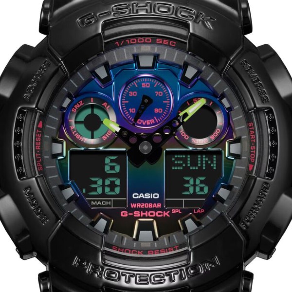 Casio G-Shock GA-100RGB-1AER Virtual Rainbow Series - main (1)