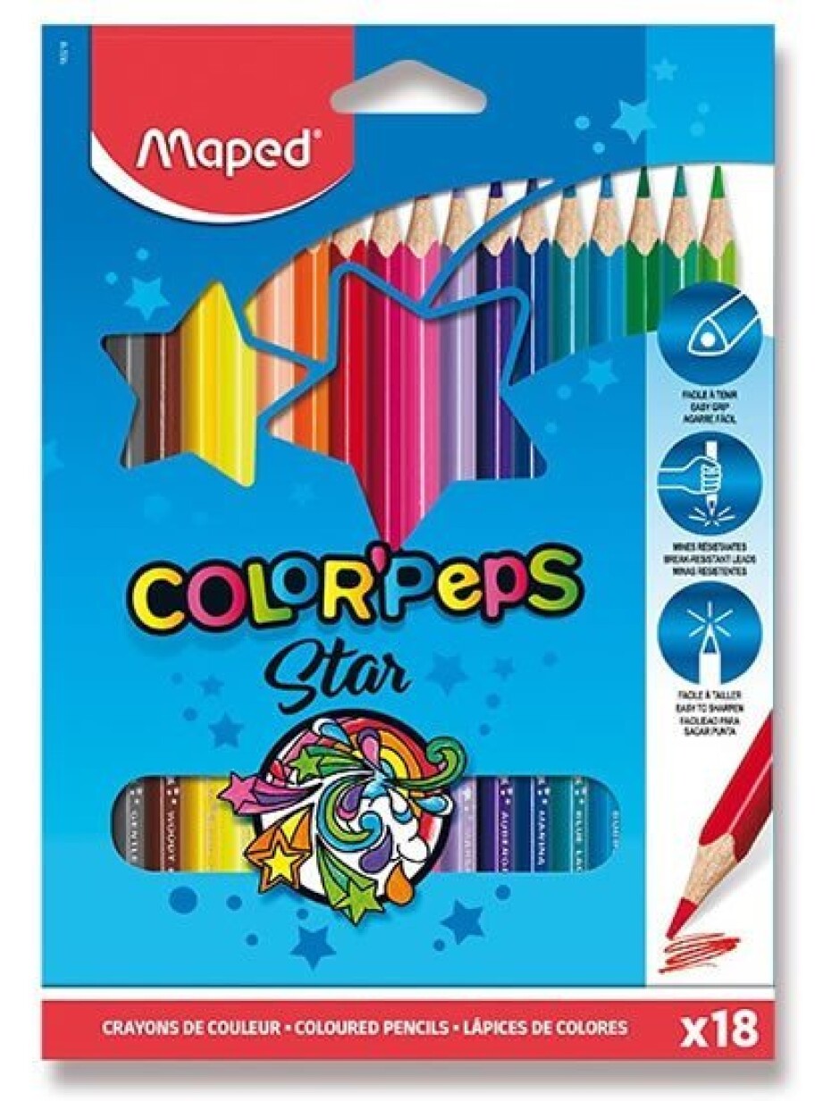 Maped - Pastelky trojhranné Color´ Peps 18 ks - main (0)
