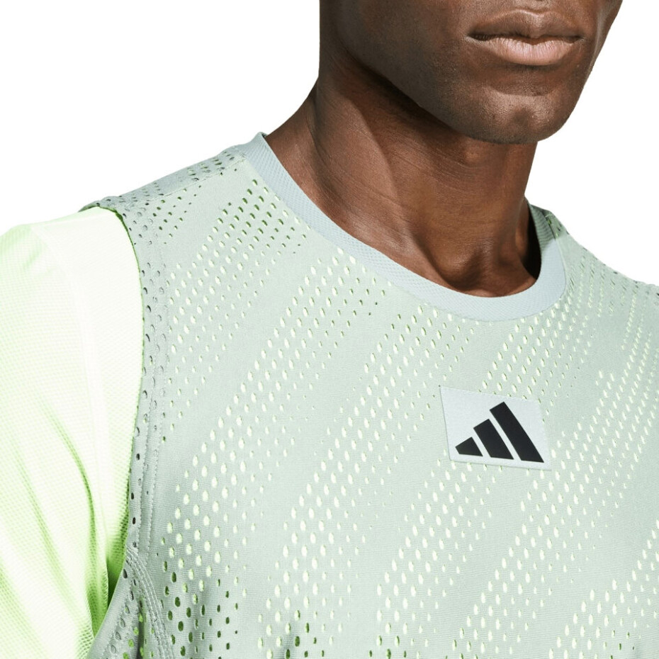 Pánské tričko adidas  MESH TEE PRO SILGRN/GRESPA M - main (4)