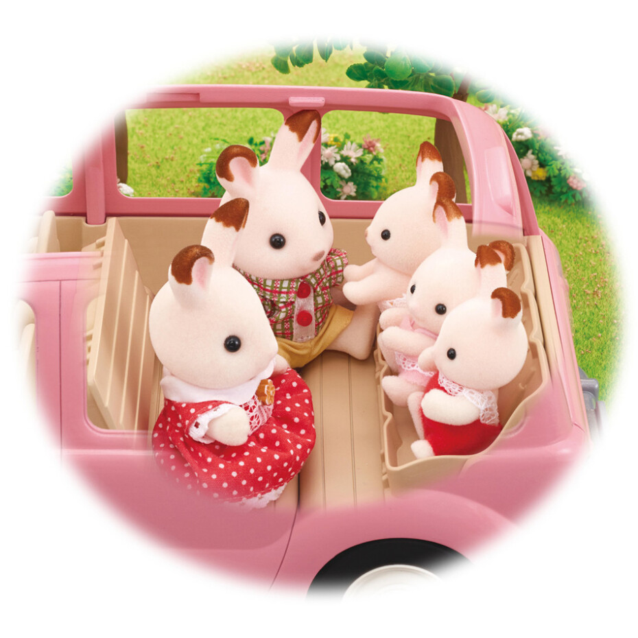 Sylvanian family 5535 Rodinné auto růžové Van - main (10)