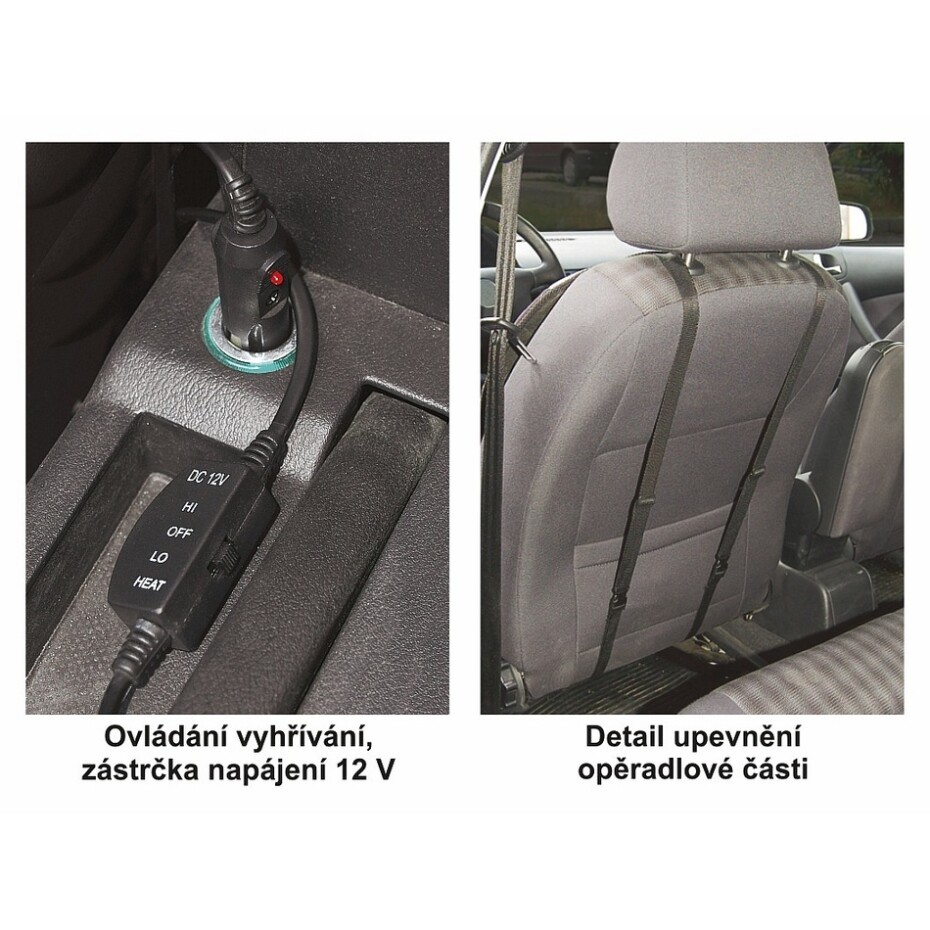 Compass Potah sedadla vyhřívaný s termostatem 12V TEDDY přední - main (3)