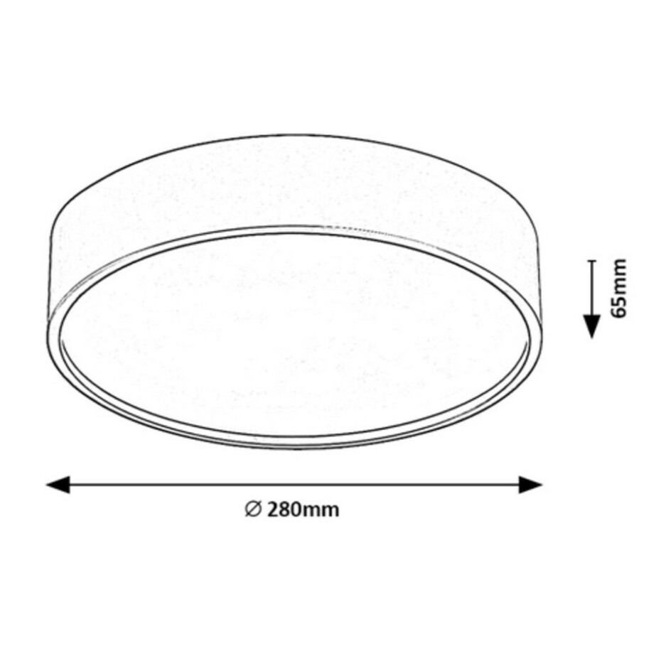 Rabalux 75009 stropní LED svítidlo Larcia, 18 W, černá - main (4)