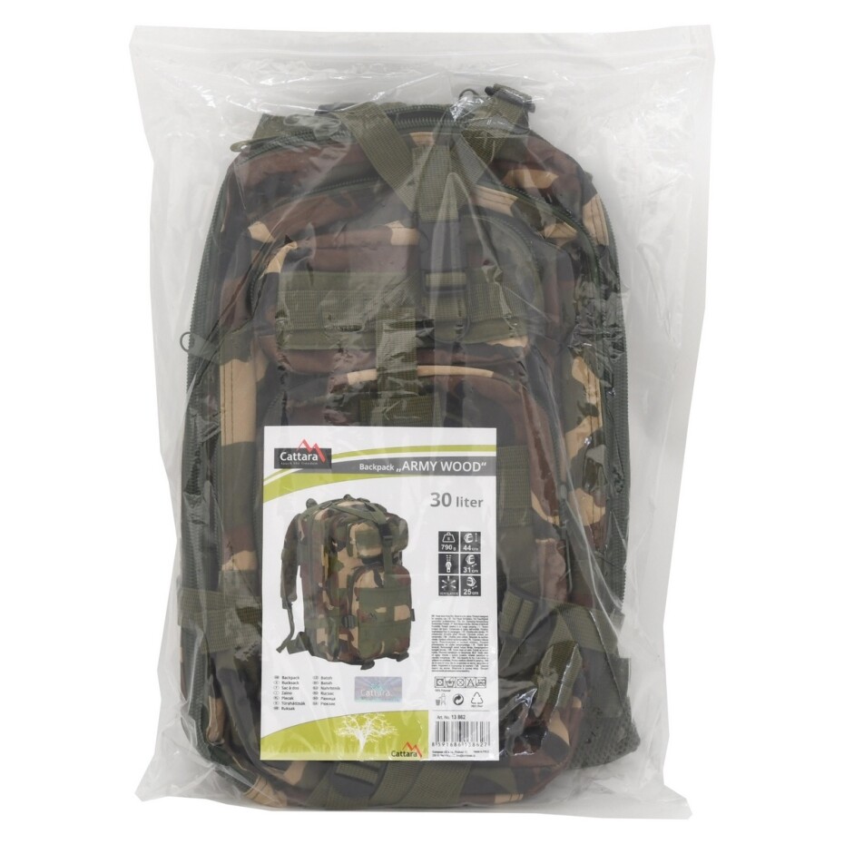 Cattara Batoh na záda 30l ARMY WOOD - main (7)
