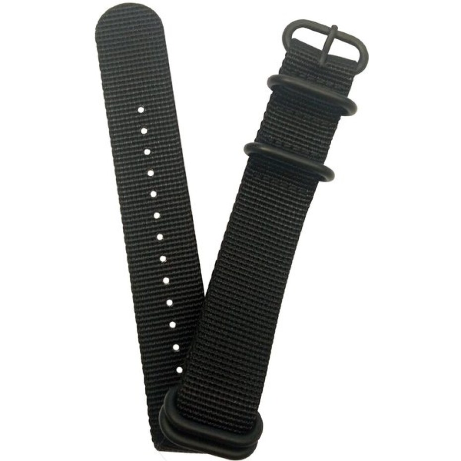 NATO ZULU řemínek černý 24 mm (2) - 24 mm - main (1)