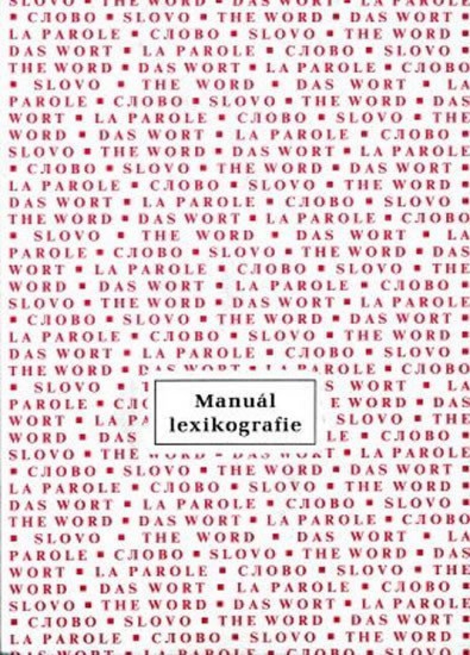 Manuál lexikografie - kolektiv autorů - main (0)