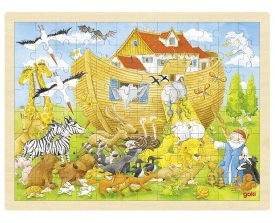 Goki Puzzle Noemova archa 96 dílků - dřevěné - main (0)