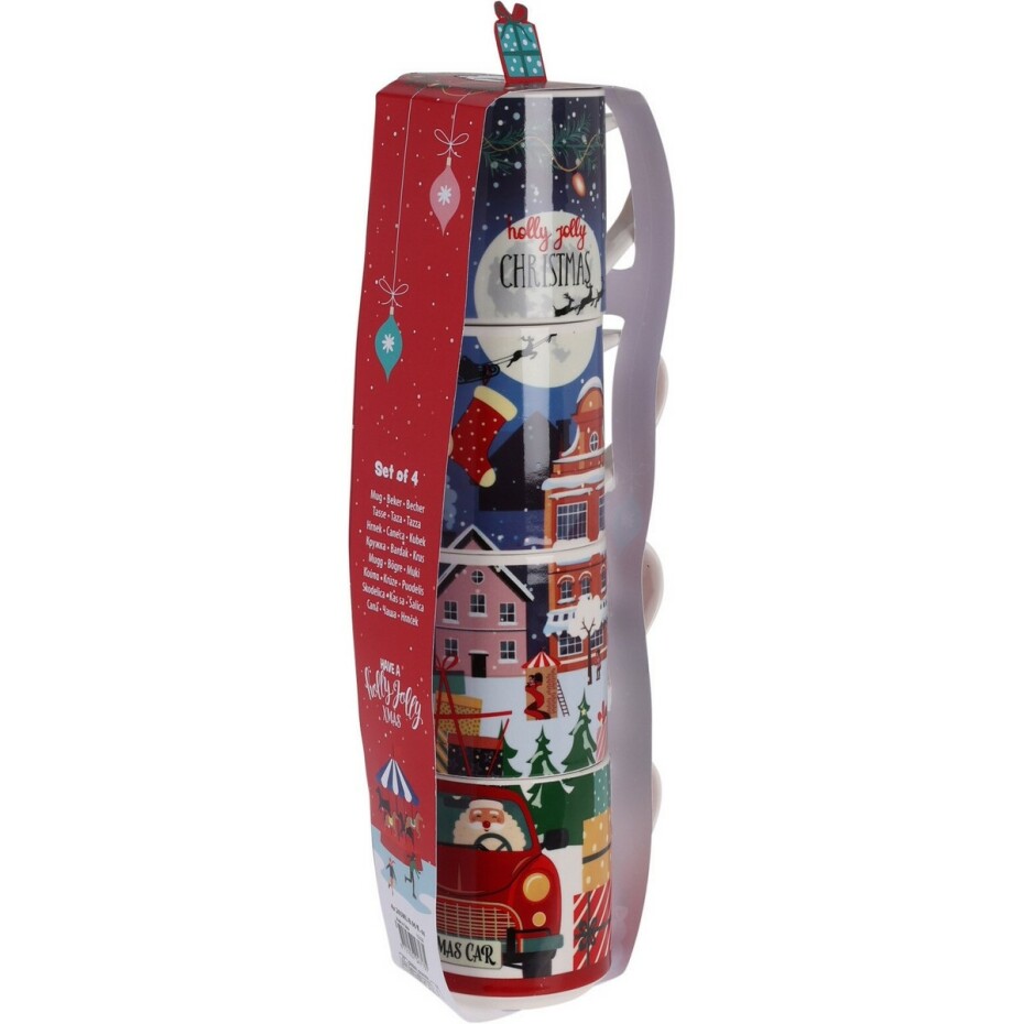 4dílná sada hrnků Christmas, 265 ml, porcelán - main (1)