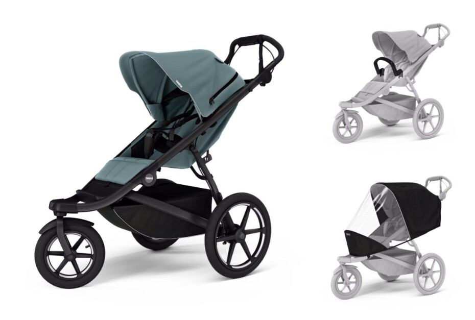 Sportovní kočárek Thule Urban Glide 3 Mid blue + madlo + pláštěnka - main (0)