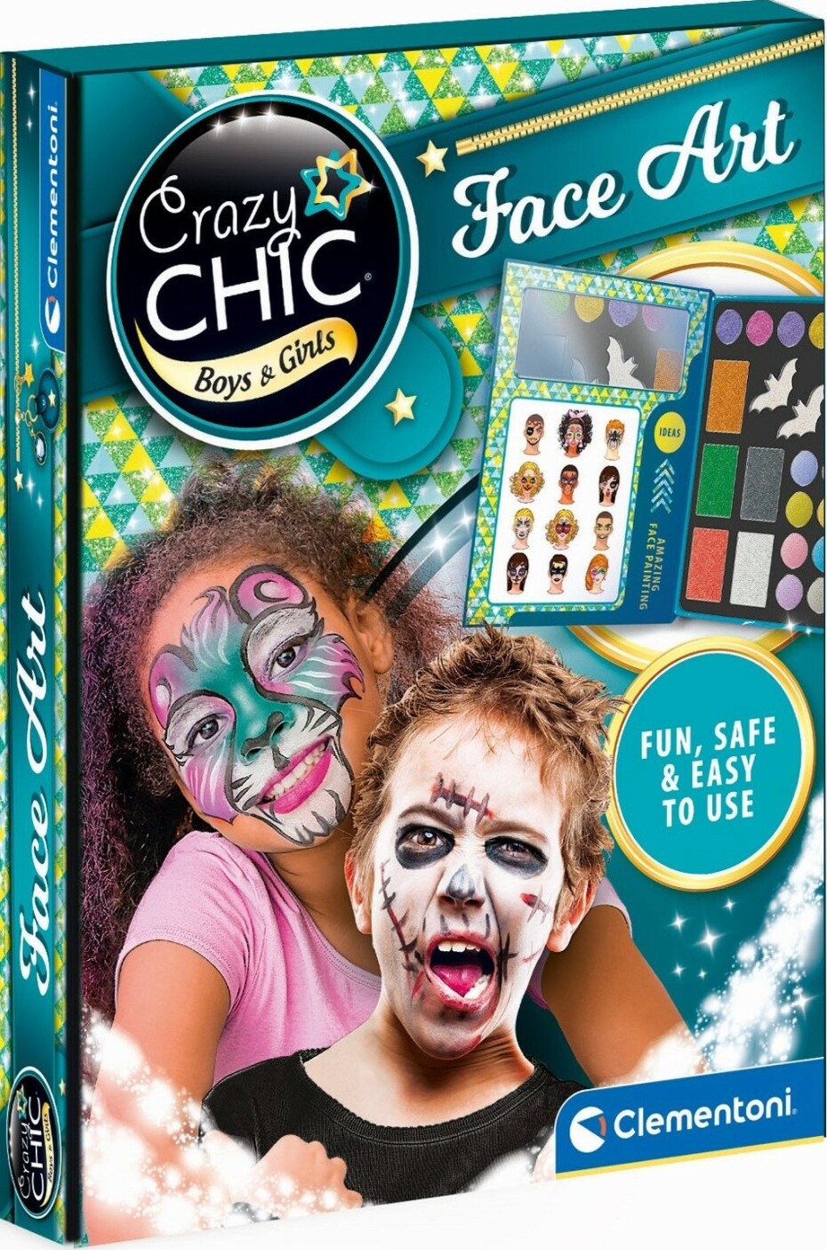 Crazy CHIC Face Art: Barvy na obličej - Clementoni - main (0)
