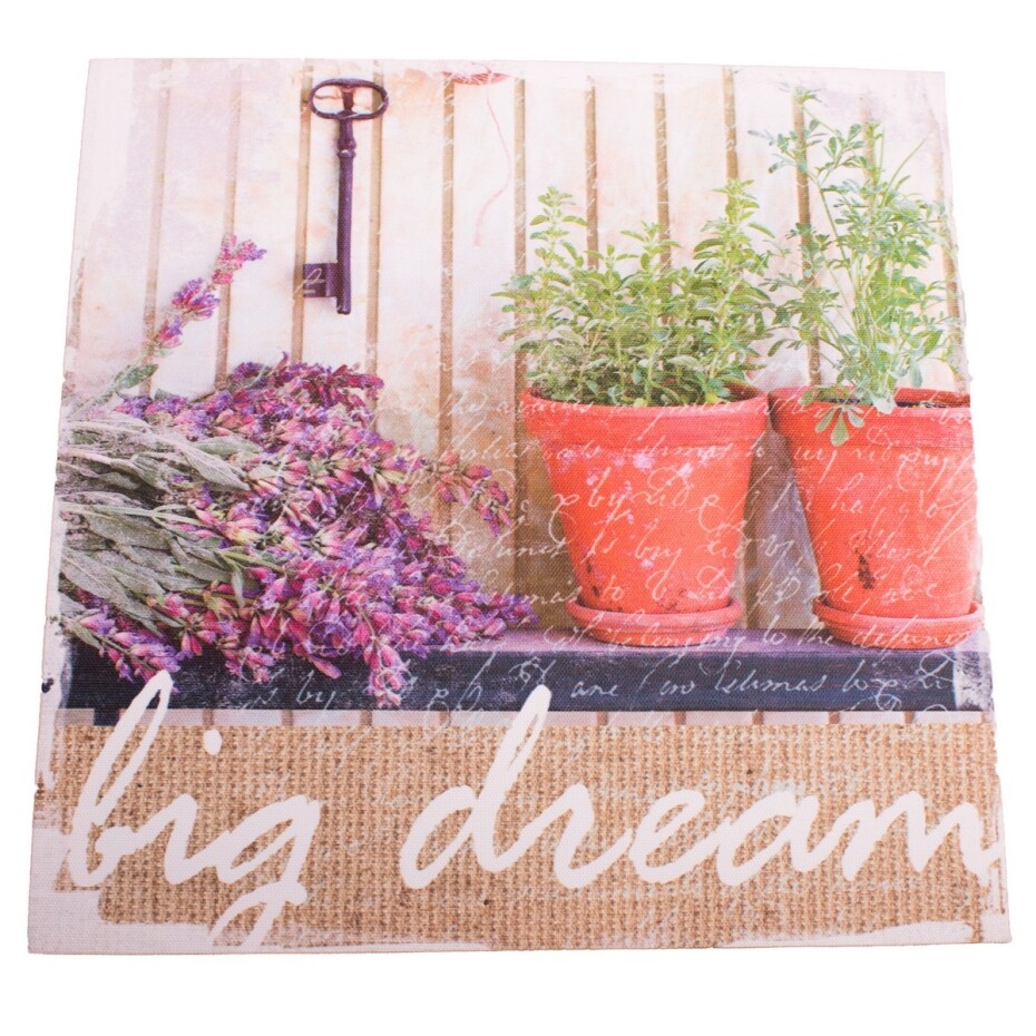 Obraz na plátně s levandulí Big Dream, 28 x 28 cm - main (0)
