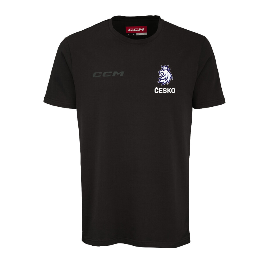 Pánské tričko CCM  Core Lev Česko Black  XL - main (0)