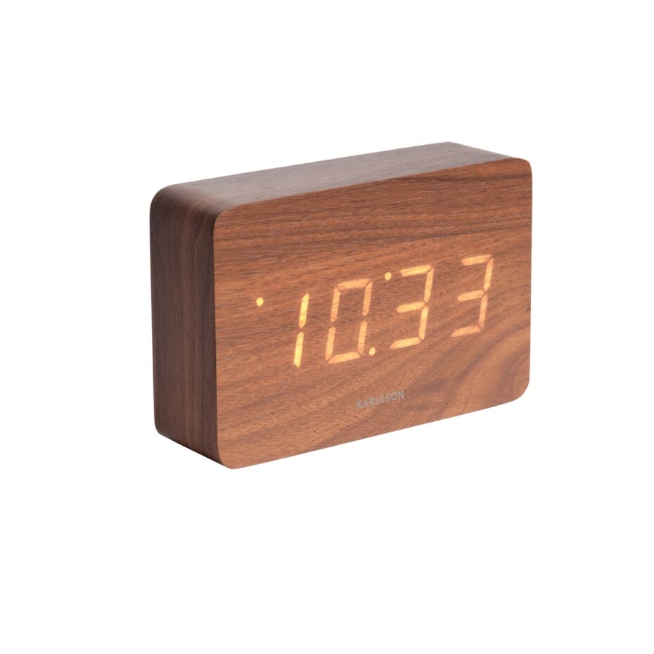 Karlsson 5653DW Designové LED stolní hodiny s budíkem, 15 x 10 cm - main (0)