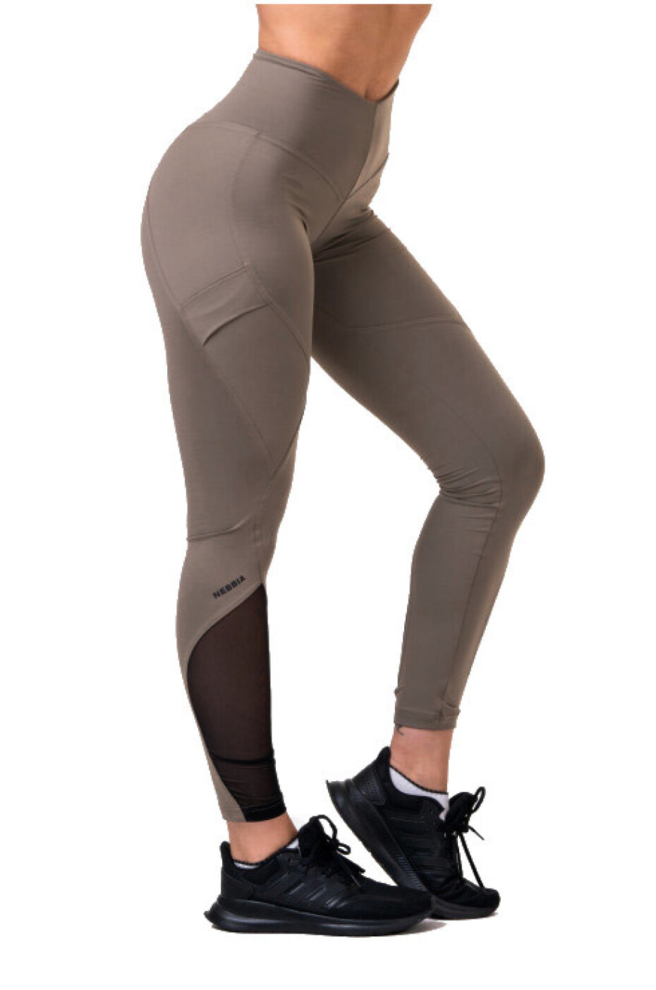 Nebbia Fit & Smart legíny s vysokým pasem 572 Mocha - main (8)