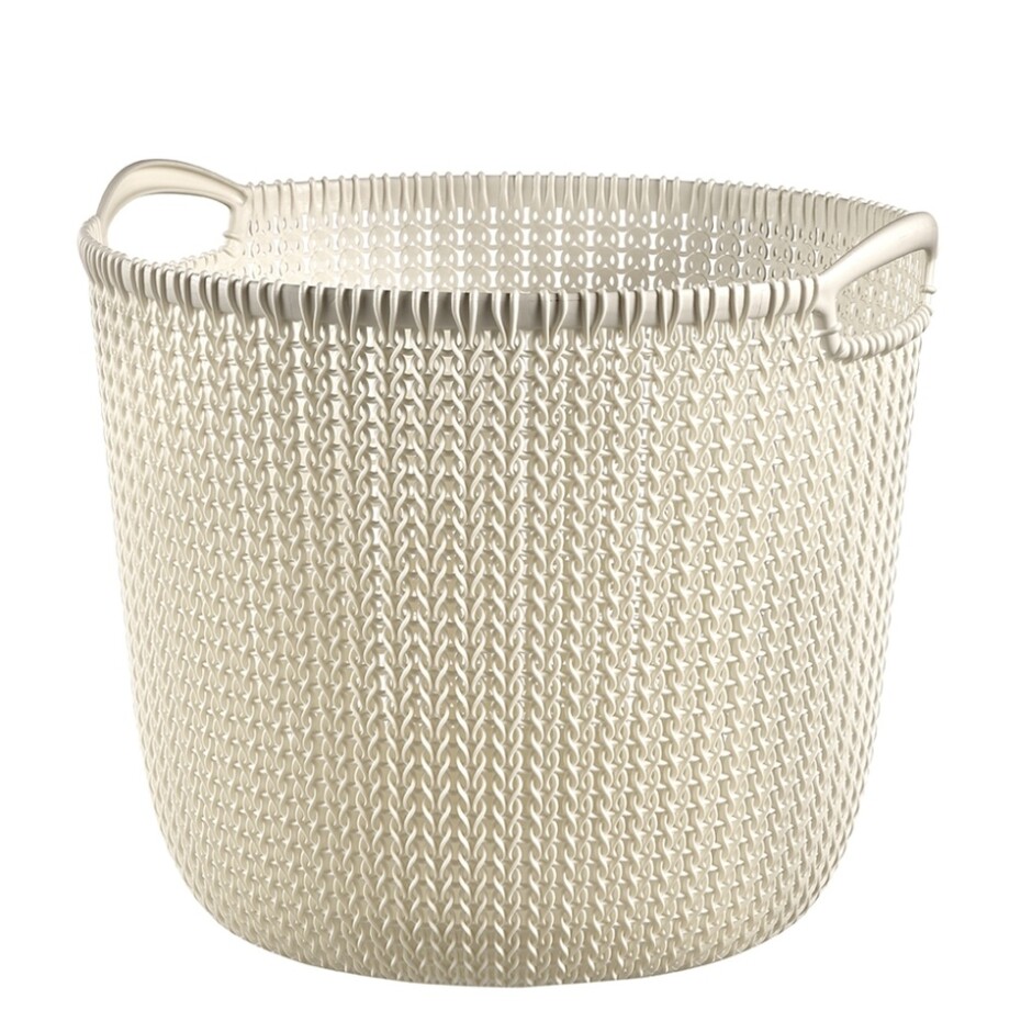 Curver Knit kulatý koš 30l bílý - main (0)