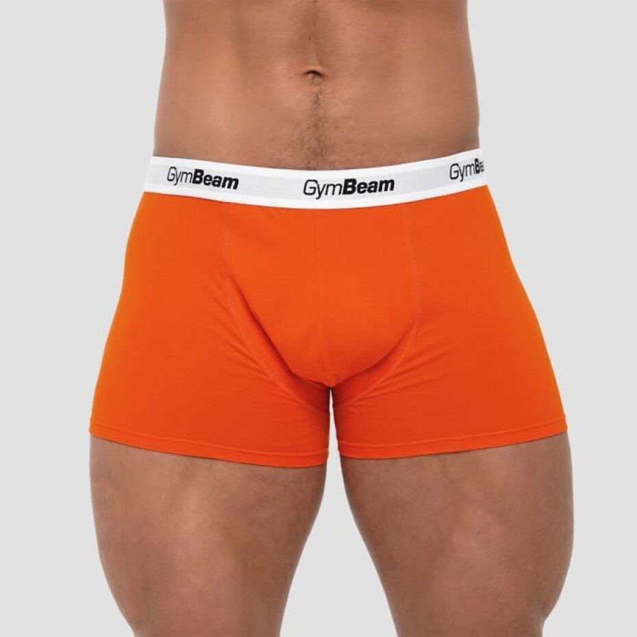 GymBeam Pánske boxerky Essentials 3Pack Orange - main (0)