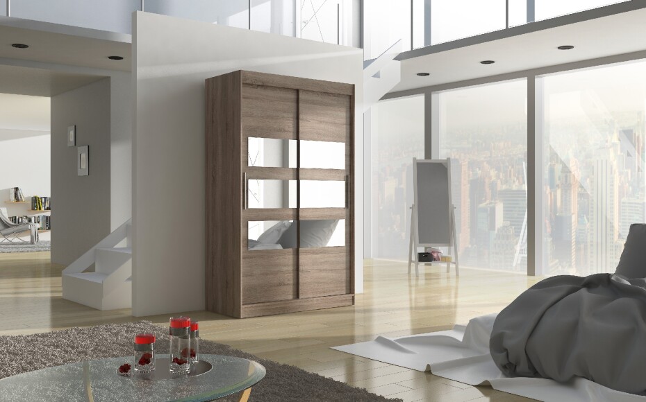 ArtAdrk Šatní skříň KOLORADO | 120 cm Barva: Trufla - main (0)