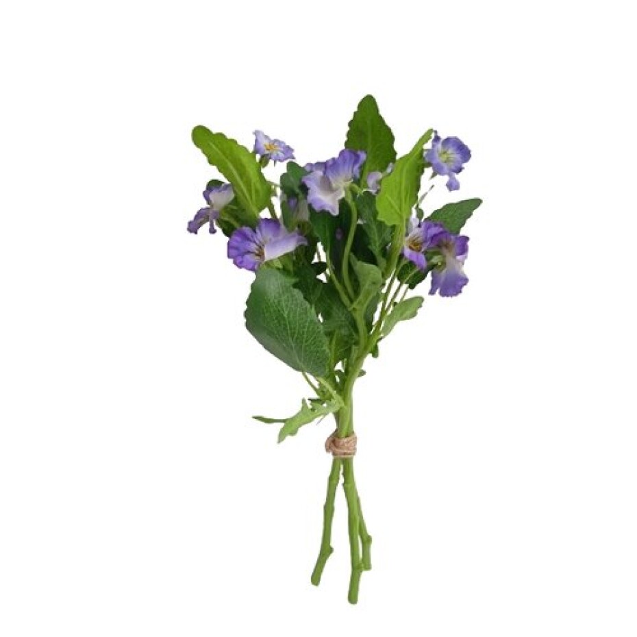 Umělý svazek Macešek světle fialová, 37 cm - main (0)