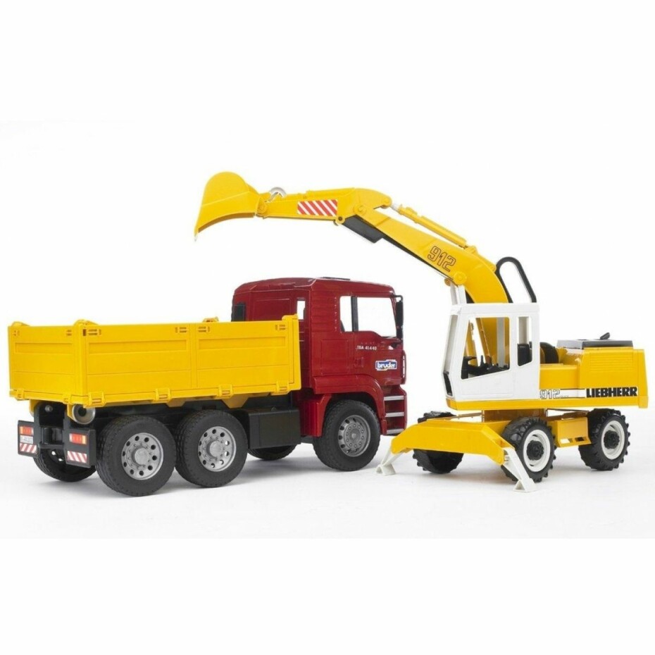Bruder Nákladní auto MAN TGA s bagrem Liebherr, 1:16, 73 x 18,5 x 23 cm - main (0)