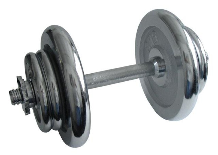 ACRA Nakládací činka jednoruční, chromová 17 kg - 25 mm - main (0)