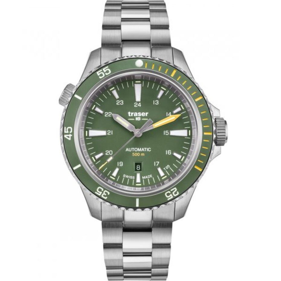 Traser P67 Diver Automatic Green Set ocel a pryž - main (1)