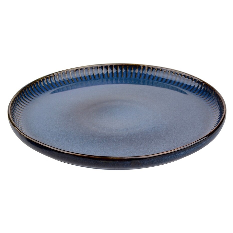 Altom Porcelánový dezertní talíř Reactive Stripes modrá, 20,5 cm - main (0)