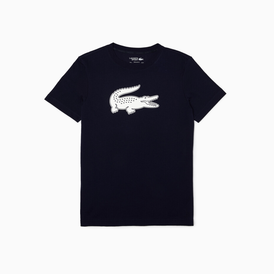 Pánské tričko Lacoste  Big Logo Core Performance T-Shirt Navy Blue/White L - main (3)