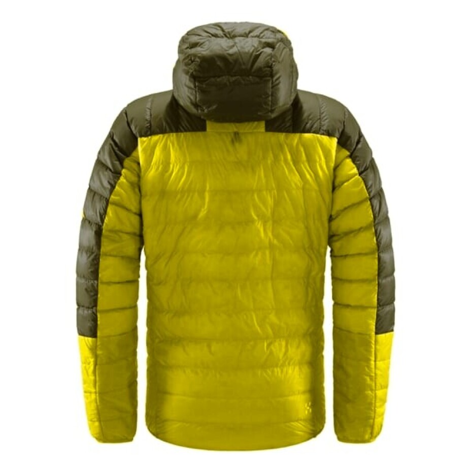 Pánská bunda Haglöfs  L.I.M Down hood Aurora/Olive green M - main (2)
