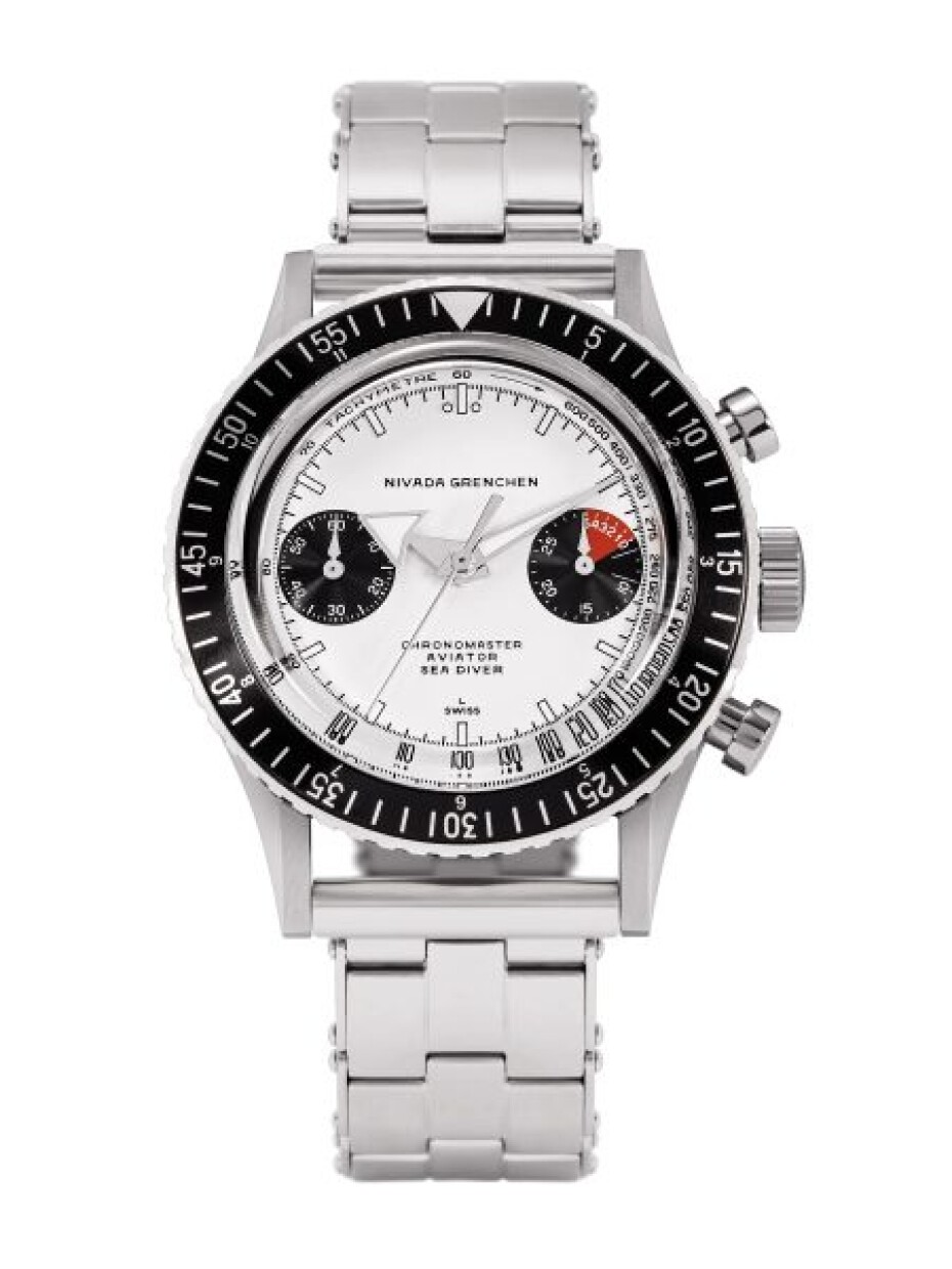 Nivada Grenchen Chronomaster White Panda Inter. Bezel - Manual - Forstner Beads of Rice - main (7)