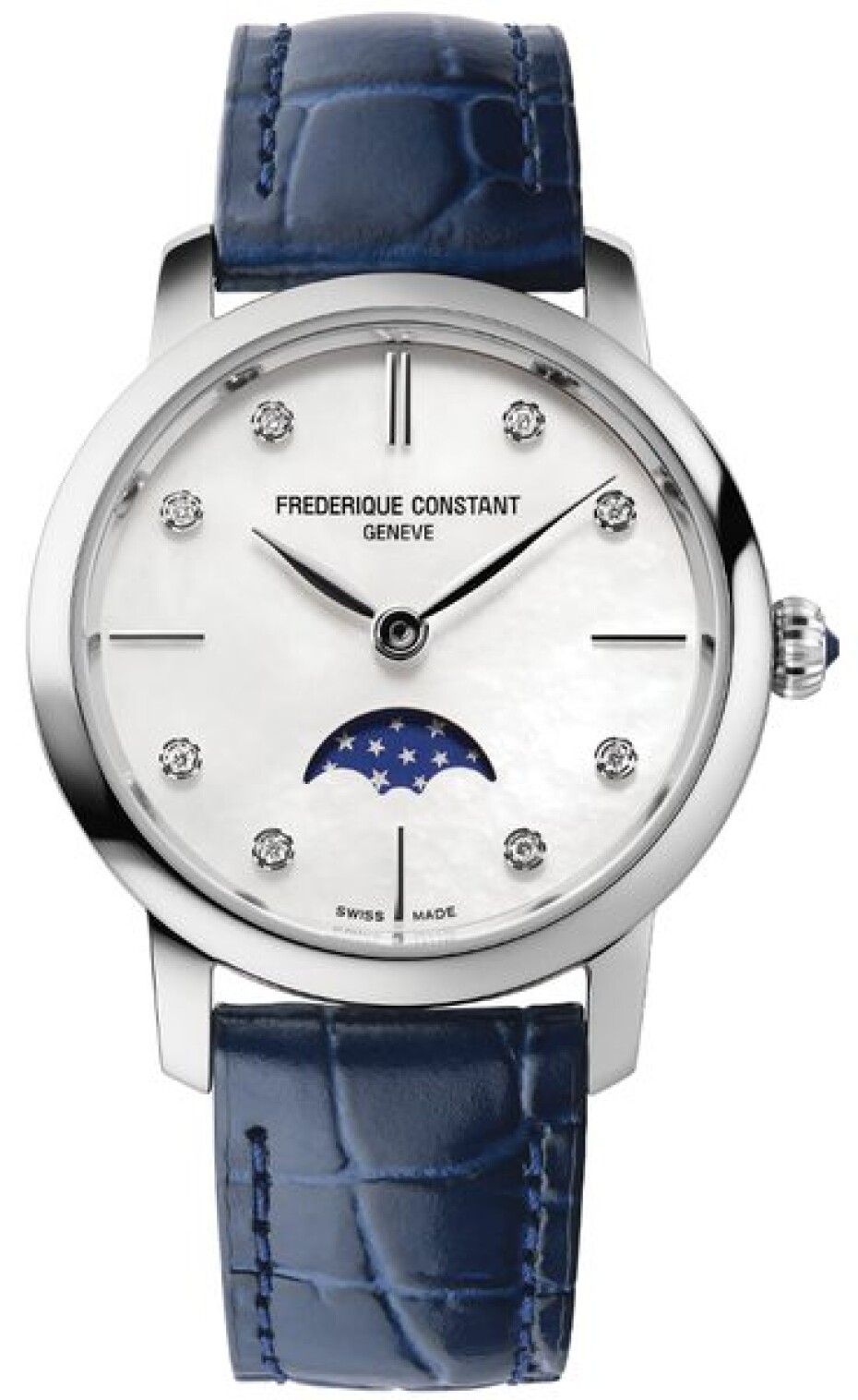 Frederique Constant Slimline Ladies Moonphase Quartz FC-206MPWD1S6 - main (0)