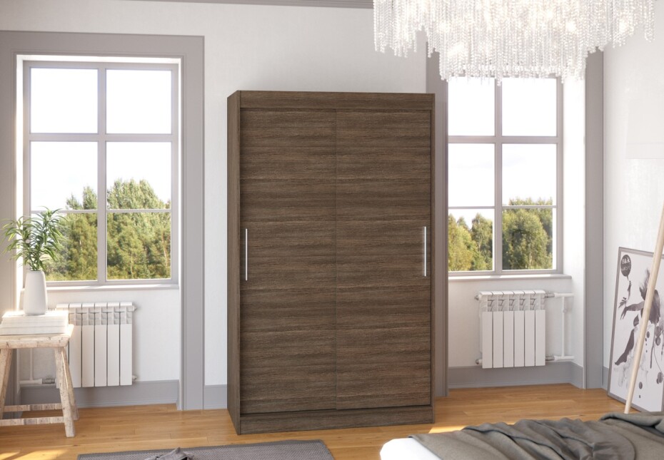 ArtAdrk Šatní skříň COLLIN | 120 cm Barva: Trufla - main (1)