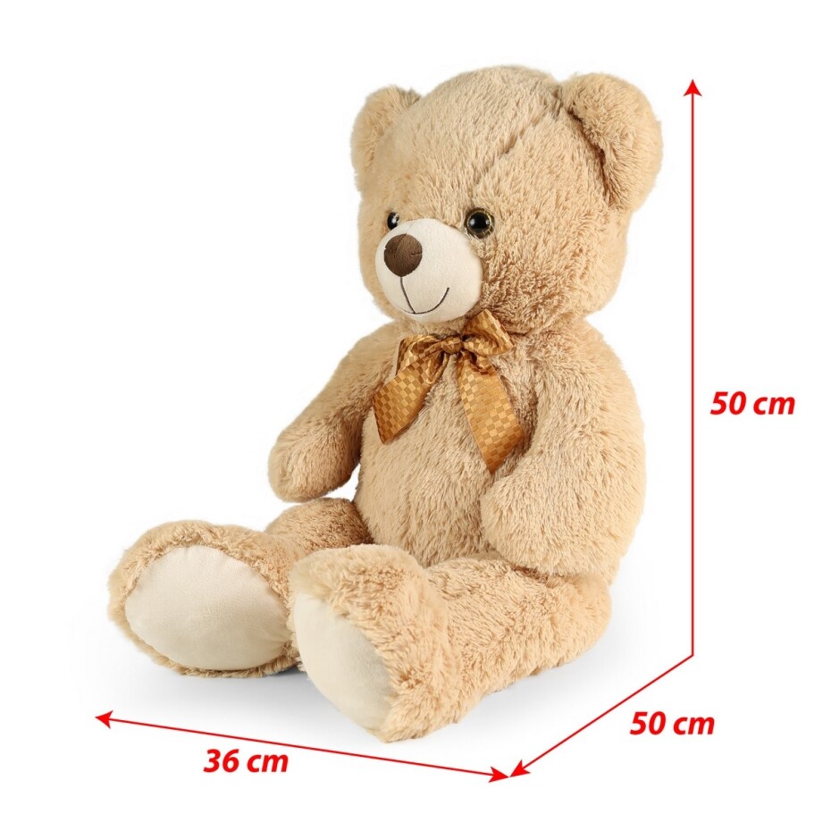 Rappa Velký plyšový medvěd Ron světle hnědý s visačkou, 78 cm - main (2)