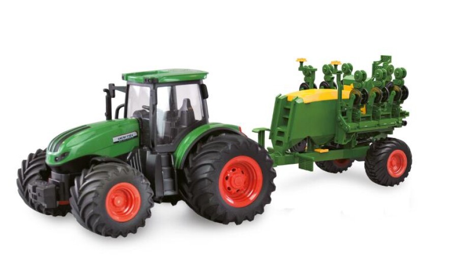 Amewi RC Traktor 2,4 Ghz se secím přívěsem, světla, zvuk 1:24 - main (0)