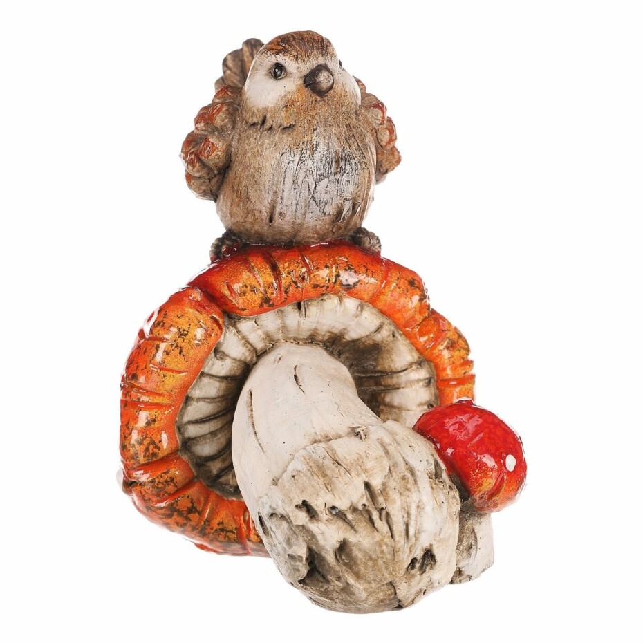 Ptáček na muchomůrce, polyresin, 10 x 14 x 13 cm - main (4)