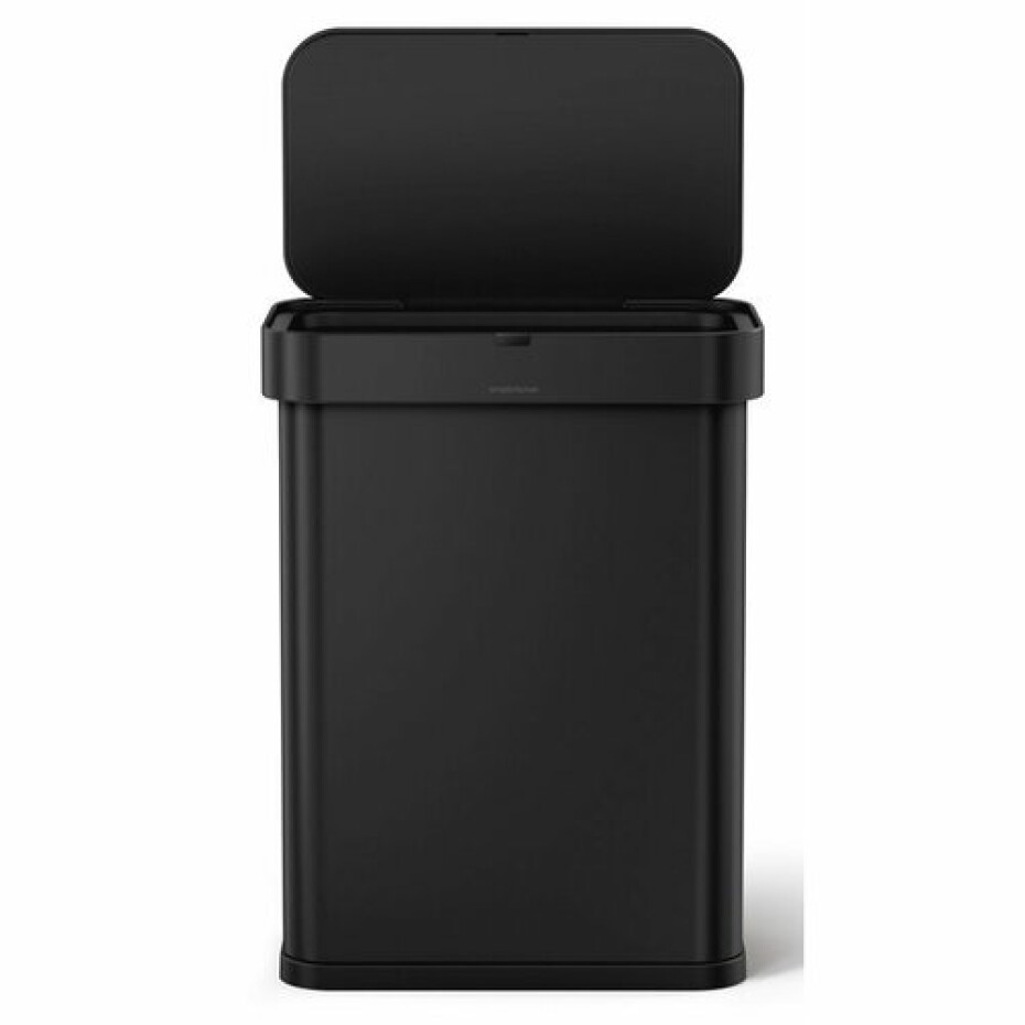 Simplehuman Obdélníkový bezdotykový koš s hlasovým a pohybovým ovládáním 58 l, černá - main (1)