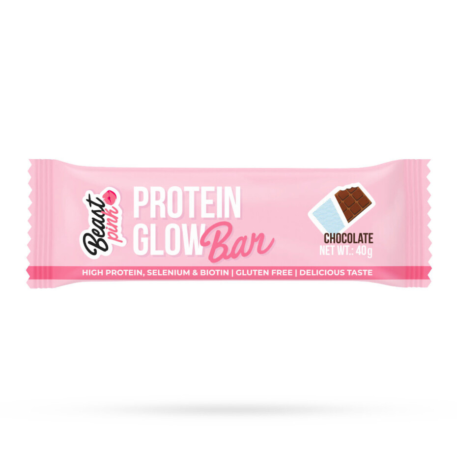 GymBeam Protein GlowBar 40 g jahoda - main (1)
