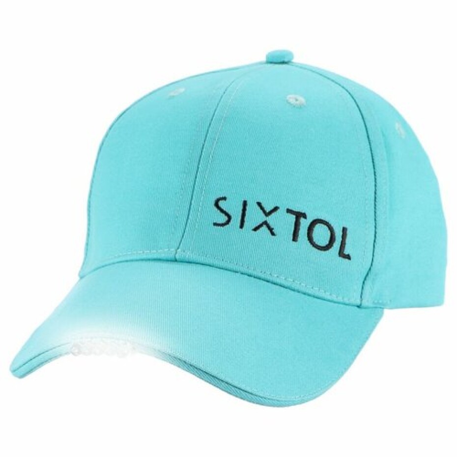 Sixtol Kšiltovka s LED světlem B-CAP 25lm, nabíjecí, USB, univerzální velikost, tyrkysová - main (1)