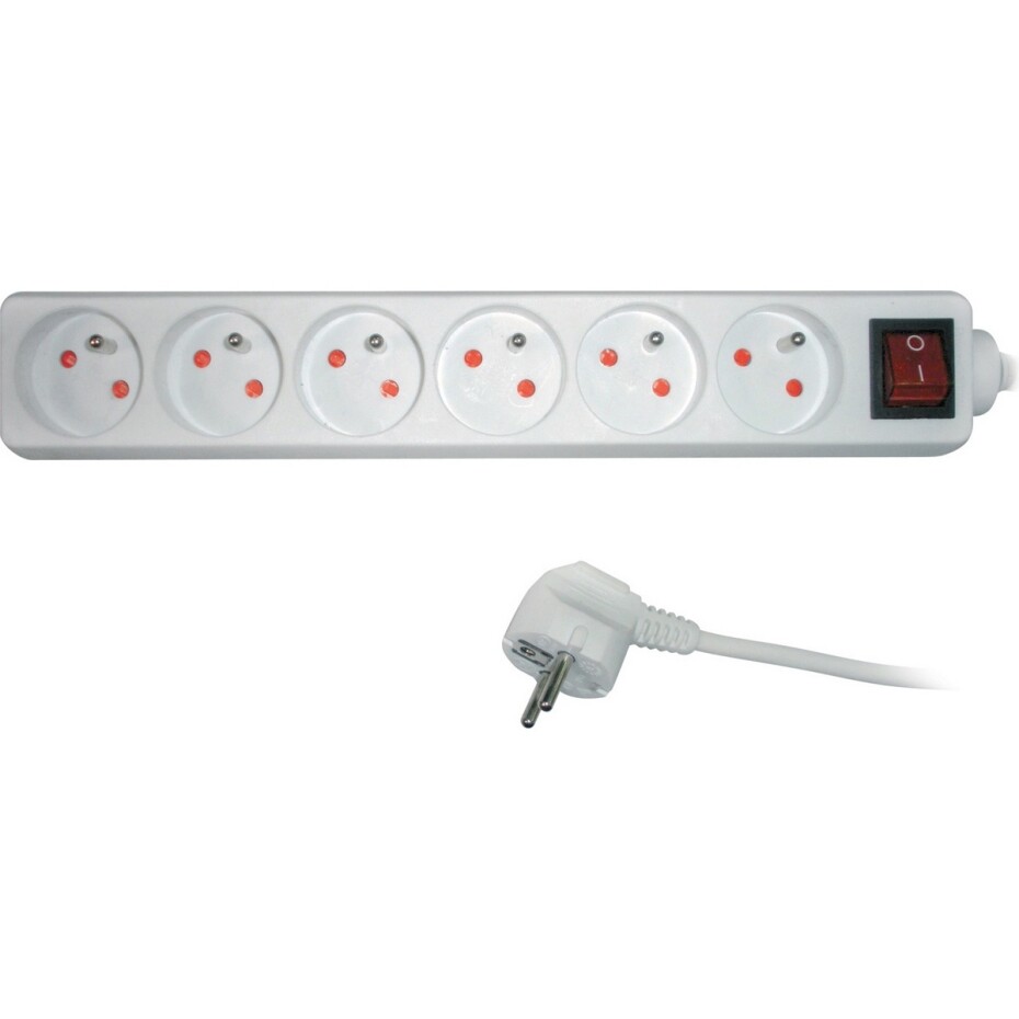 Retlux RPC 32 Prodlužovací kabel s vypínačem, 6 zásuvek, 2 m - main (0)