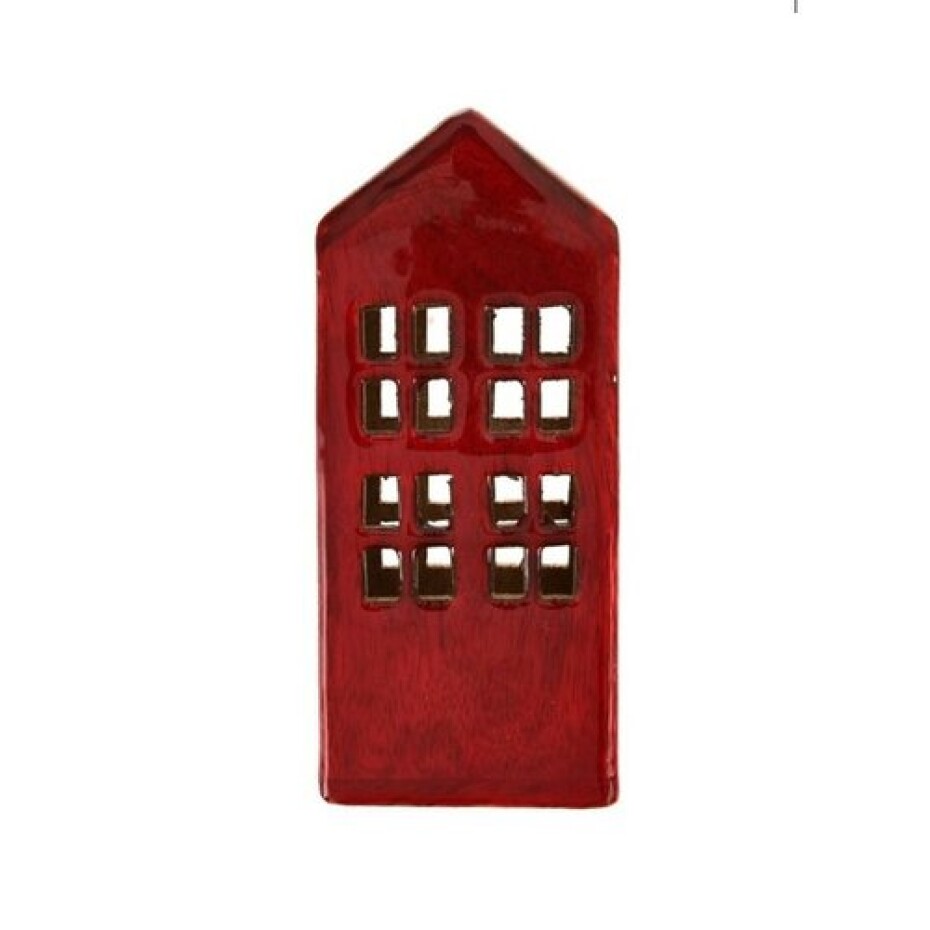 InDecor Domeček z mangového dřeva Red, 7 x 5,5 x 16 cm - main (0)
