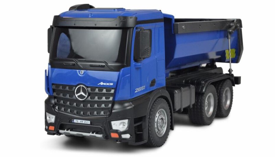 Amewi kamion Mercedes-Benz Arocs licence DUMP TRUCK 1:14, 2,4 GHz, RTR, modrý + sleva 300,- na příslušenství - main (0)