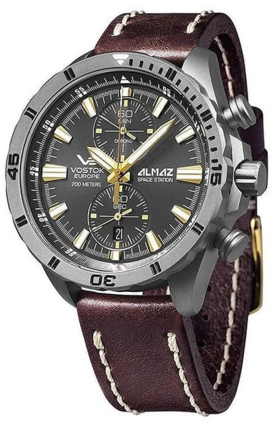 Vostok Europe Almaz Titanium Line 6S11/320H521 - Kožený řemínek - main (1)